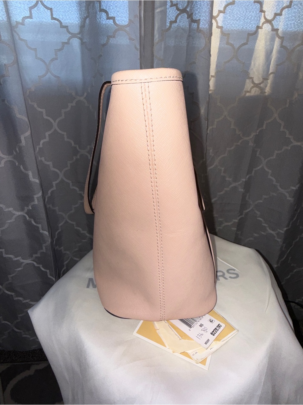 Michael Kors Jet Set Ballet Pink Saffiano Leather Tote Bag - Picture 2 of 7